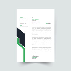 Abstract Letterhead Design Modern Business Letterhead Design Template