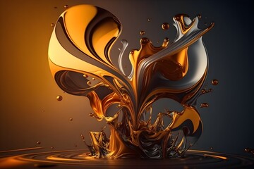 Colorful abstract painting background.  Art to print. Created with generative Ai technology.