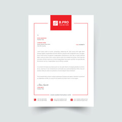modern business letterhead in abstract design