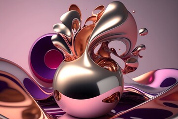 Colorful abstract painting background.  Art to print. Created with generative Ai technology.