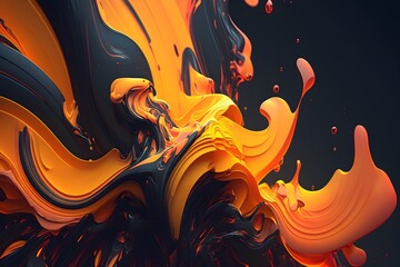 Colorful abstract painting background.  Art to print. Created with generative Ai technology.