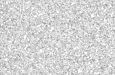 Stylish texture with figures from lines and dashes .Abstract geometric black and white pattern for web page, textures, card, poster, fabric, textile.