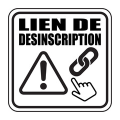 Logo lien de désinscription.