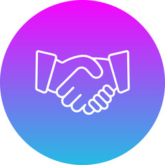 Naklejka premium Handshake Icon