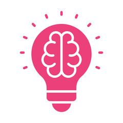 Fototapeta premium Creative Thinking Icon