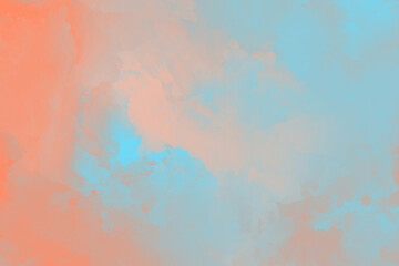 pastel orange blue watercolor background