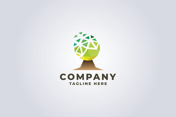 Pixel Tree Logo Pro Template
