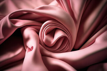 Smooth elegant silk. Textile abstract background. Ai Generative