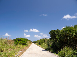 沖縄県南城市久髙島の風景