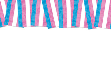 Fototapeta premium Transgender flag background isolated on white