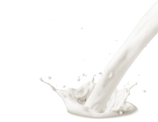 Milk Splash on transparent png, easy to use
