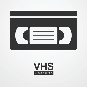 vhs casette icon vhs logo videoc cassette icon retro vintage icon