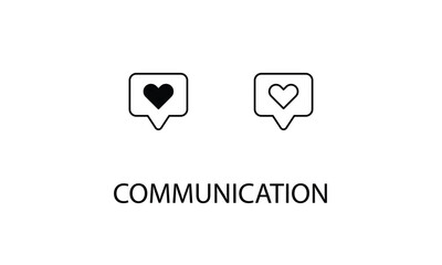  Communication double icon design stock illustration