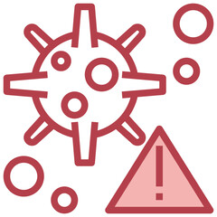 Obraz premium virus line icon,linear,outline,graphic,illustration