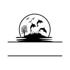 palm tree name frame monogram svg, Palm Trees svg, Beach Png svg, summer svg, Sunset Beach SVG, Vacation, Beach Life, Summer, Chair, Relax