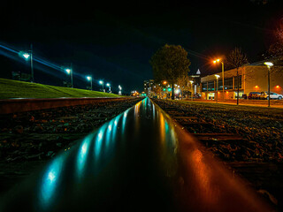 One night in Baton Rouge, I crossed this railroad tracks and thought of a great opportunity for a photo. 