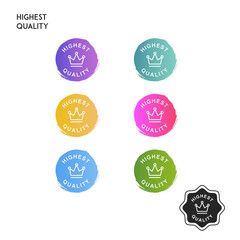 Obraz premium Highest Quality Product Badges. 