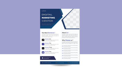 Creative professional corporate business flyer design template unique design galaxy style.