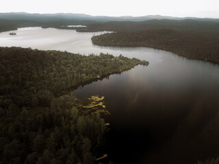 lake in the morning
