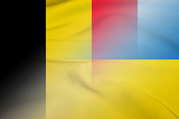 Belgium and Ukraine political flag transborder negotiation UKR BEL