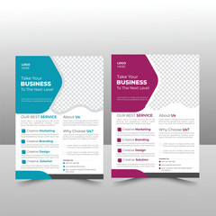 flyer. newest trendy creative corporate multipurpose minimal official business advertising magazine poster flyer with creative corporate trendy geometric shape template print design