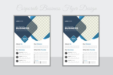 Business Flyer Corporate Flyer Template Organic & Geometric shape Flyer Circle Gradient Colorful concepts Poster flyer in A4 flyer template for Corporate Business agency Poster