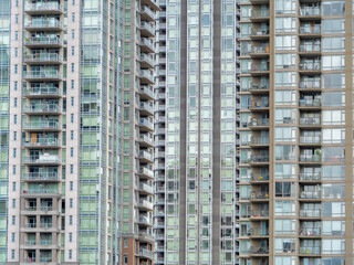 Fototapeta na wymiar Backdrop pattern. Facade of residential apartment building