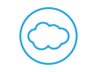 Cloud computing logo design vector