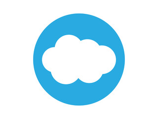 Cloud computing logo design vector