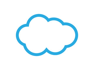 Cloud computing logo design vector