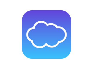Cloud computing logo design vector