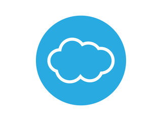 Cloud computing logo design vector