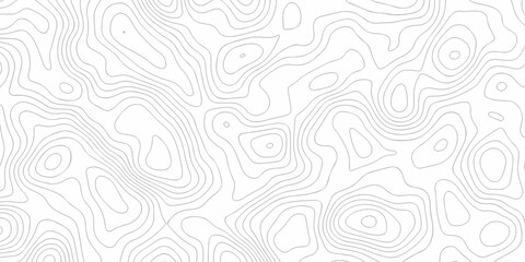 Topographic map. Geographic mountain relief. Abstract lines background. Contour maps. Vector illustration, Topo contour map on white background, Topographic contour lines vector map seamless pattern.