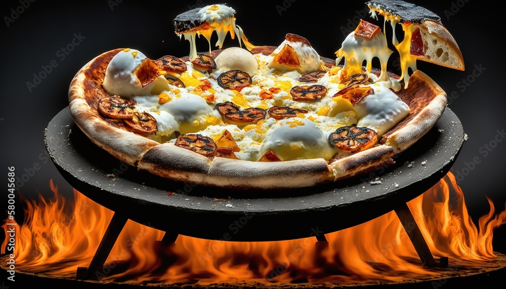 Poster pizza.generative ai