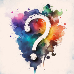 letters "?", generative AI