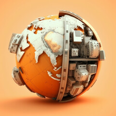 technological planet earth, generative AI