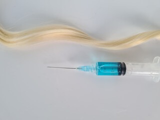 Hair treatment syringe for hair vitamin injection
