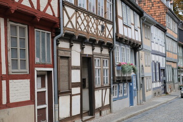 Row of old houses in Germany