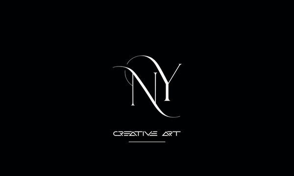 YN, NY, Y, N abstract letters logo monogram