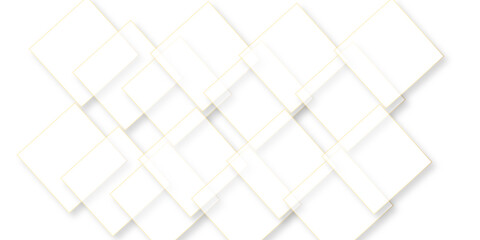 Abstract background with squares. . vector Illustration and graphic background abstract white and geometric texture, clean white color gradient grid squares golden lines and shiny groove .