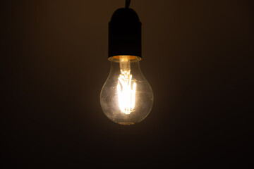 A light bulb as a symbol for the energy crisis, which has become worse because of the Ukraine war...