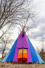 wigwam rainbow colors..