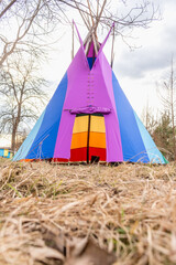 wigwam rainbow colors..