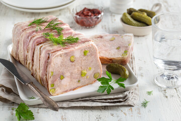 delicious french meat terrine - 580055653