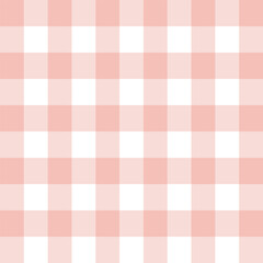 Pink gingham pattern for spring summer. 