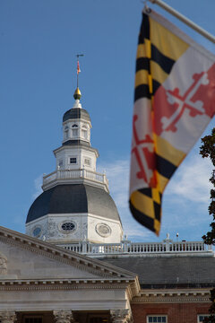 Maryland state capitol building in Annapolis, Maryland.