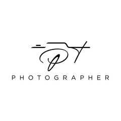 P  letter photographer logo