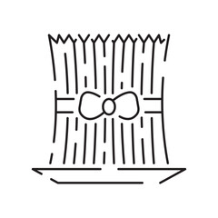 Traditional Norooz holiday, Nawrouz line icon, Newroz sign, Novruz Azerbaijan, Nowrouz Iranian or Persian New Year, samani Kazakhstan or Nauryz, Nooruz Turkmenistan Nowruz, Nevruz, Iran Nowruz