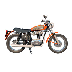 off road motorcycle motocross vitange 1960s 1 - Lateral view png
