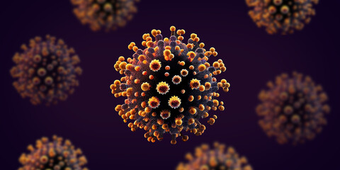 Up Close with COVID-19, A Microscopic View. Generative Ai